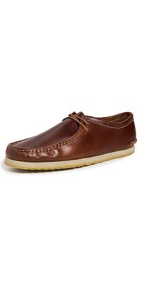 Clarks Godney Lace Up Shoes Brown Leather 10