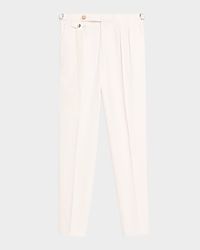 Men's Waistband Tab Double-Pleated Pants