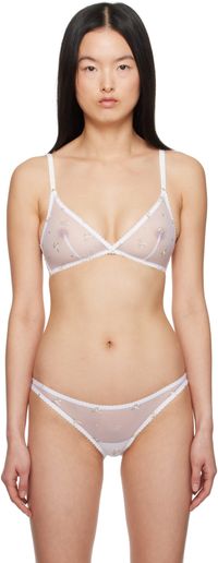 Yasmine Eslami White Rebecca Soft Bra