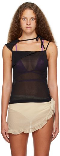 Maryam Nassir Zadeh Black Ivo Tank Top