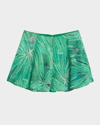 Miles Printed High-Rise Shorts