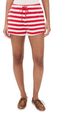 Suzie Kondi Shallis Shorts Cherry/White Stripe L