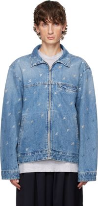 Axel Arigato Blue Signature 'A' Denim Jacket