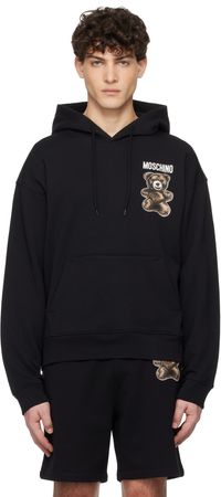 Moschino Black Teddy Bear Hoodie