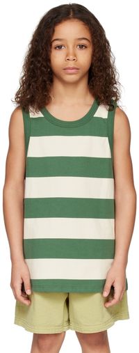 Main Story Enfant | Gilet vert à rayures