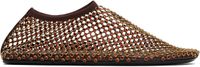 Christopher Esber Brown Minette Crystal Ballerina Flats