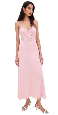 LoveShackFancy Manuela Dress Quartz Pink XL