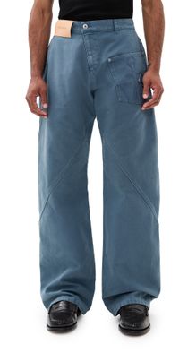 JW Anderson Twisted Workwear Trousers Steel Blue 36
