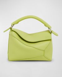 x Paula's Ibiza Puzzle Edge Mini Top-Handle Bag in Leather