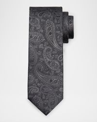 Men's Tonal Paisley Silk Jacquard Tie