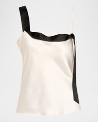Ribbon Silk Cami Top