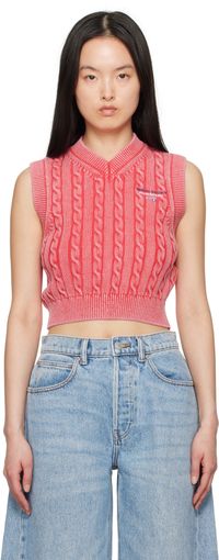 alexanderwang.t Red Organic Cotton Vest
