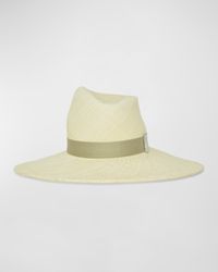 Drake Asymmetric Straw Fedora