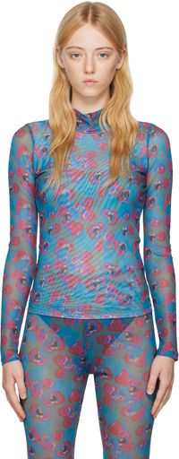 Henrik Vibskov Blue Polka Dot Turtleneck