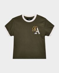 Kid's Varsity Patch Ringer T-Shirt, Size 4-12