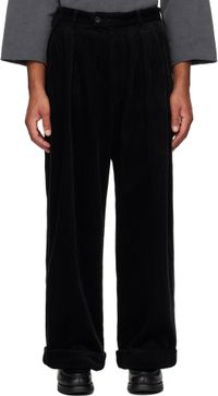 Engineered Garments Black 8W Corduroy Oxford Trousers
