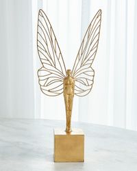 Winged Woman Sculpture
