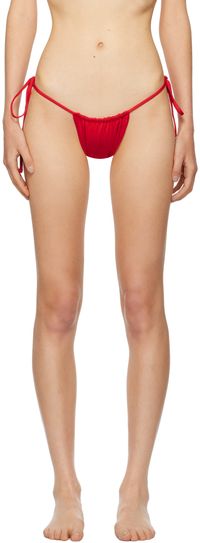 Frankies Bikinis Red Tia Bikini Bottom