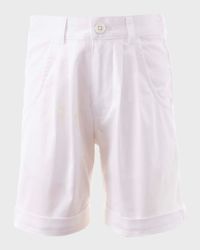 Boy's Tailored Turn-Up Shorts, Size 2-10