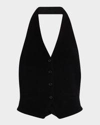 Tailored Cashmere Halter Vest