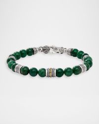 Sterling Silver and Bronze Lepidolite Bracelet