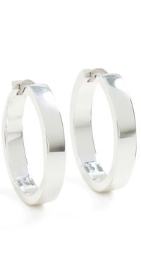 Gorjana Rose Hoops Silver One Size