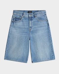 Men's Wide-Leg Jean Shorts