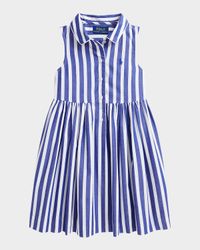 Girl's Striped Day Dress, Size 3-6X