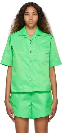 REMAIN Birger Christensen Green Storm Shirt
