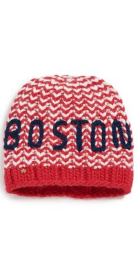 Lele Sadoughi Boston Beanie Red Melange One Size