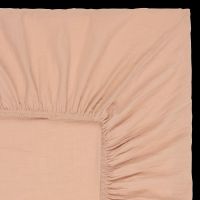 Harmony Haomy - Drap-housse en coton - Taille 140x200 cm - Rose