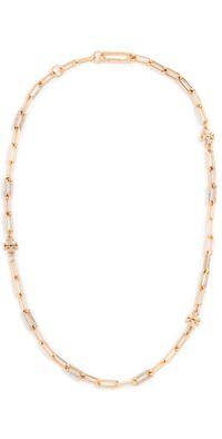 Tory Burch Good Luck Chain Pave Necklace Tory Gold/Crystal One Size