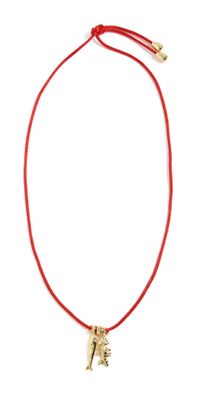 Eliou Sardine and Fish Bone Necklace Gold Plated One Size