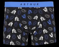 Arthur - Boxer imprimé en coton stretch - Taille XL - Noir