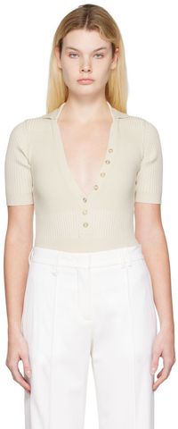JACQUEMUS Justaucorps Yauco blanc cassé