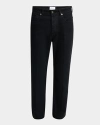 Men's Straight-Fit Black Denim Jeans