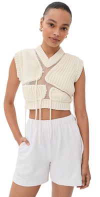 Aisling Camps Tortoise Vest Ivory L