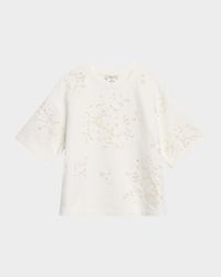 Eyelet-Embroidered Cotton Sweatshirt