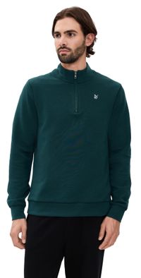 Puma x Reigning Champ Cloudspun Fleece 1/4 Zip GREEN TERRAIN S