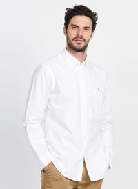 Polo Ralph Lauren - Chemise col américain en coton - Taille XL - Blanc