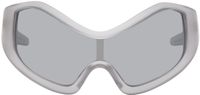 Entire Studios Lunettes de soleil de type visière Compound grises exclusives à SSENSE