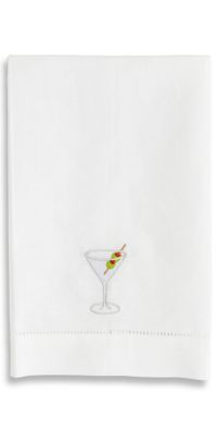 Abbode Martini Tea Towel White One Size