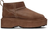 We11done Brown Pull-Loop Boots