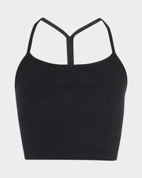 Space-dye Slim Racerback Cropped Tank