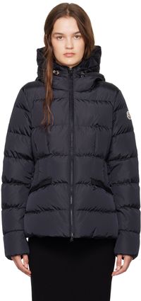 Moncler Blouson Avoce bleu marine rembourré en duvet