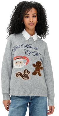 Bailey Rose Holiday Sweater Heather Grey S