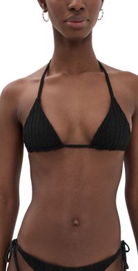 Peixoto Benji Bikini Top Midnight Weave M