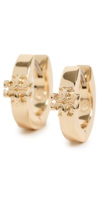 Tory Burch Kira Huggie Hoops Tory Gold One Size