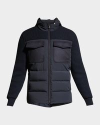 Men's Mixed-Media Down Jacket