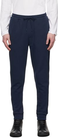 BOSS Navy Logo Tape Tracksuit Lounge Pants